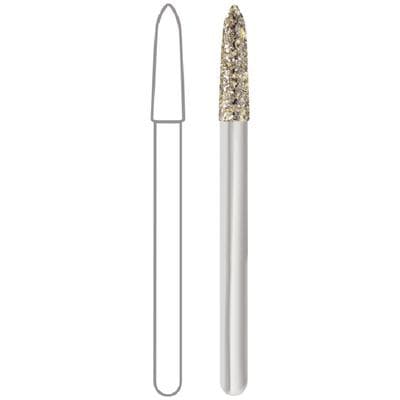 Midwest ONCE Sterile Diamond Bur 878K-016M, Medium Grit, Taper Modified Bevel, FG, 1.6 mm Diameter, 8.0 mm Length, 25/Pk thumbnail 6