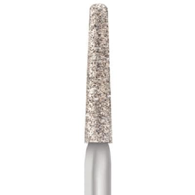 Midwest® #850/016 Medium Multi-Use Diamond Taper Round Long FG Bur, Friction Grip, 1.6 mm Diameter, 10.0 mm Length, 5/Pkg thumbnail 4