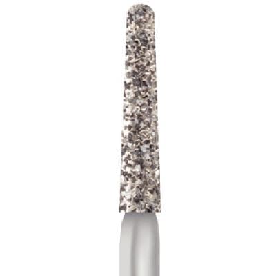 Midwest® #850/016 Super Coarse Multi-Use Diamond Bur, Taper Long Round End, Friction Grip Short Shank, 1.6 mm Diameter, 10.0 mm Length, 5/Pkg thumbnail 5