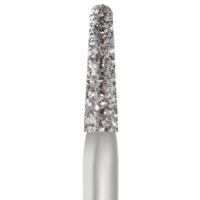 Midwest® #855/016 Coarse Multi-Use Diamond Bur, Taper Round End, Friction Grip Short Shank, 1.6 mm Diameter, 6.0 mm Length, Green Ring, 5/Pkg thumbnail 5