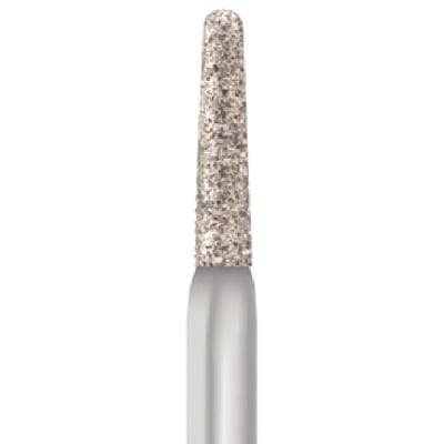 Midwest® #855/014 Medium Multi-Use Diamond Taper Round End FG Bur, 1.4 mm Diameter, 6.0 mm Length, Friction Grip, 5/Pkg thumbnail 4