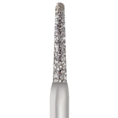 Midwest Multi-Use Diamond Burs, FG, Round End Taper, #856-012C, 1.2 mm Diameter, 8.0 mm Length, Coarse, Green Ring, 5/Pk thumbnail 7
