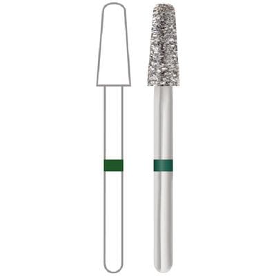 Midwest Multi-Use Diamond Bur FG 856-025C, Coarse, Taper Round End, 2.5 mm Diameter, 8.0 mm Length, 5/Pkg, 471212 thumbnail 9