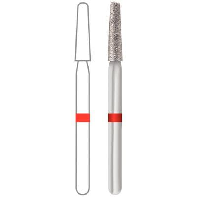 Midwest Diamond Bur FG 856-018F, Fine Grit, Round End Taper, Friction Grip, 1.8 mm Diameter, 8.0 mm Length, 5/Pk, #471199 thumbnail 9
