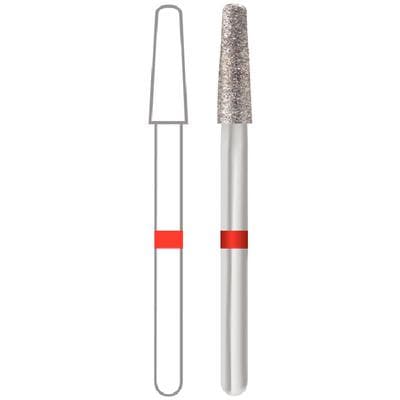 Midwest Diamond Bur FG 856-021F, Fine Grit, Round End Taper, Friction Grip, 2.1 mm Diameter, 8.0 mm Length, 5/Pk thumbnail 8