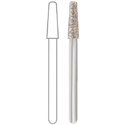 Midwest® #856/021 Medium Multi-Use Diamond Taper Round FG Bur, Friction Grip, 2.1 mm Diameter, 8.0 mm Length, 5/Pkg thumbnail 8