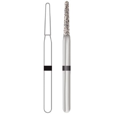 Midwest Diamond Bur FG 856-012SC, Super Coarse, Round End Taper, Friction Grip, 1.2 mm Diameter, 8.0 mm Length, 5/Pk thumbnail 7