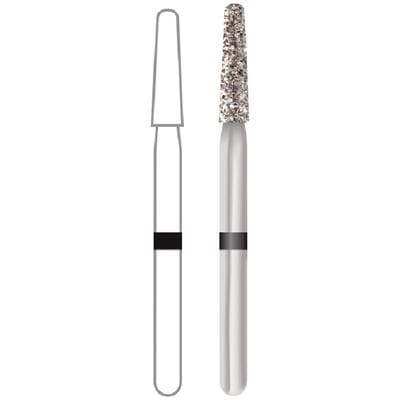 Midwest Multi-Use Diamond Bur FG 856-018SC, Super Coarse, Taper Round End, 1.8mm Diameter, 8.0mm Length, 5/Pk, 471216 thumbnail 10