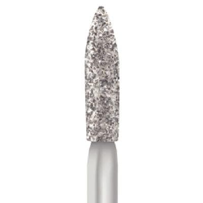 Midwest Multi-Use Diamond Bur 862-016C, Coarse Grit, Flame Shape, Friction Grip, 1.6 mm Diameter, 8.0 mm Length, 5/Pkg, 471273 thumbnail 9