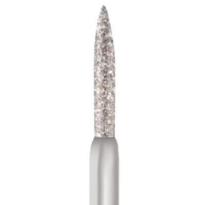 Midwest® #862/010 Medium Multi-Use Diamond Flame FG Bur, 1.0 mm Diameter, 8.0 mm Length, 5/Pkg thumbnail 6
