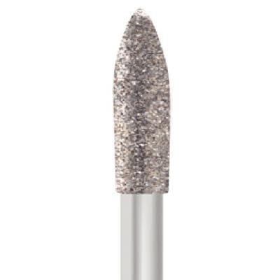 Midwest® Multi-Use Diamond Bur FG #862/021, Medium Grit, Flame Shape, 2.1 mm Diameter, 8.0 mm Length, Friction Grip, 5/Pkg thumbnail 4