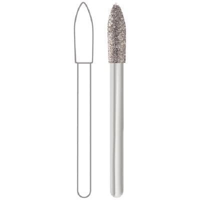 Midwest® Multi-Use Diamond Bur FG #862/021, Medium Grit, Flame Shape, 2.1 mm Diameter, 8.0 mm Length, Friction Grip, 5/Pkg thumbnail 5