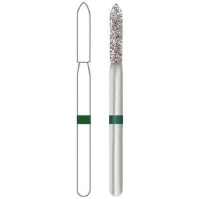 Midwest Multi-Use Diamond Bur 878-014C, FG, Coarse, Cylinder Modified Bevel, 1.4mm Diameter, 8.0mm Length, 5/Pk, 471308 thumbnail 10