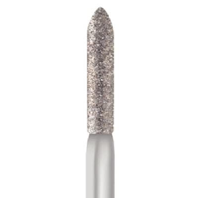 Midwest® Multi-Use Diamond Bur FG #878/014, Fine Grit, Cylinder Modified Bevel End, 1.4 mm Diameter, 8.0 mm Length, Friction Grip, 5/Pkg thumbnail 5