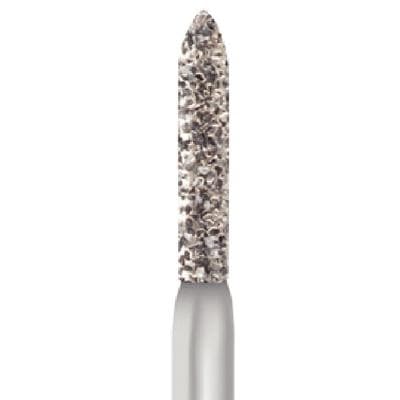 Midwest Multi-Use Diamond Bur #878-012SC, FG Short Shank, Super Coarse, Cylinder Modified Bevel, 1.2 mm Diameter, 8.0 mm Length, 5/Pkg thumbnail 8