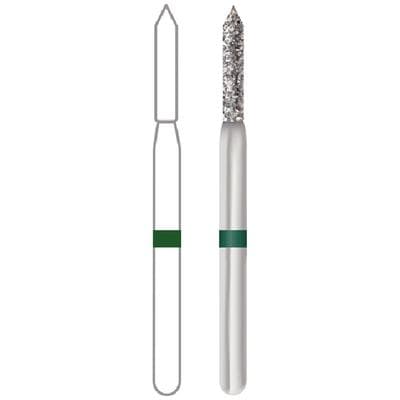Midwest Multi-Use Diamond Bur 885-012C FG Cylinder Bevel, Coarse, 1.2mm Diameter, 8.2mm Length, 5/Pk, 471352 thumbnail 10