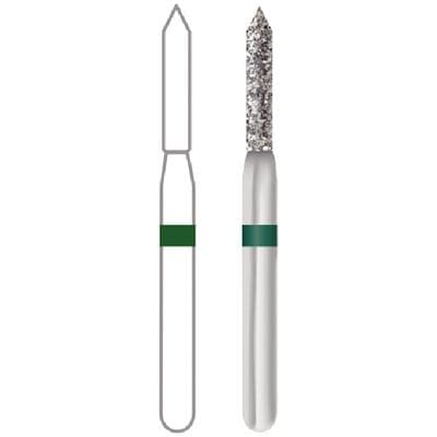Midwest® Multi-Use Diamond Bur #885-012C, FGSS, Coarse, Beveled Cylinder, 1.2 mm Diameter, 8.2 mm Length, 5/Pkg thumbnail 8