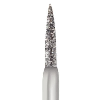 Midwest Multi-Use Diamond Bur #888/012, Coarse Grit, Flame Shape, Friction Grip Short Shank, 1.2 mm Diameter, 8.0 mm Length, 5/Pk thumbnail 7