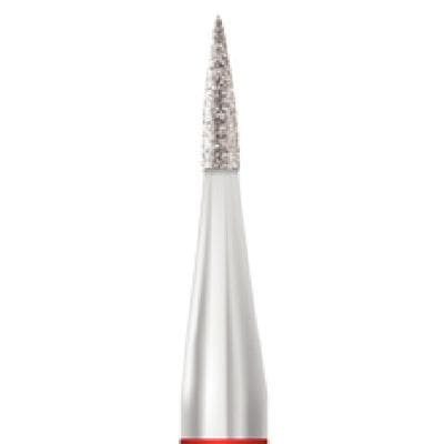 Midwest Multi-Use Diamond Bur, Fine Grit, Flame Shape, FG, #889-009F, 0.9 mm Diameter, 3.5 mm Length, 5/Pk thumbnail 7