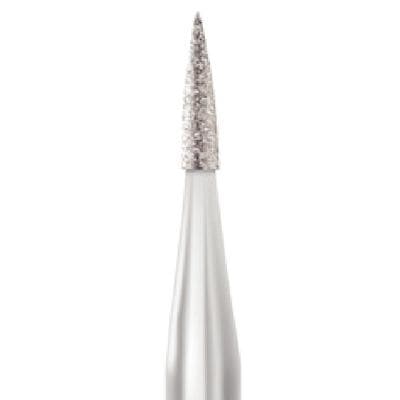 Midwest Multi-Use Diamond Bur #889-010F, Fine Grit, Flame Shape, Friction Grip, 1.0 mm Diameter, 4.0 mm Length, 5/Pk thumbnail 6