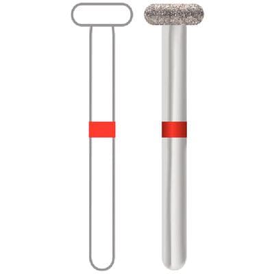 Midwest Multi-Use Diamond Bur, FG #909-040F, Fine Grit, Wheel Rounded Edge, 4.0 mm Diameter, 1.4 mm Length, 5/Pk thumbnail 7