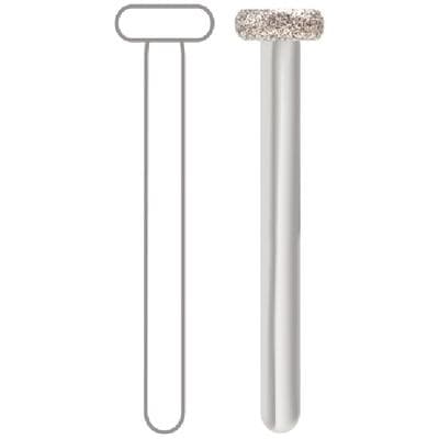 Midwest Multi-Use Diamond Bur FG #909-040M, Medium Grit, Wheel Rounded Edge, 4.0 mm Diameter, 1.4 mm Length, Friction Grip, 5/Pk thumbnail 8