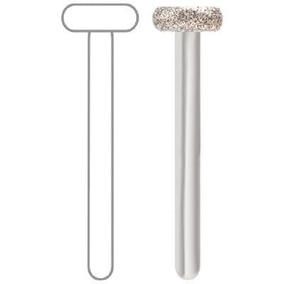 Midwest Multi-Use Diamond Bur FG #909-050M, Medium Grit, Wheel Rounded Edge, 5/Pk, 471380 thumbnail 9