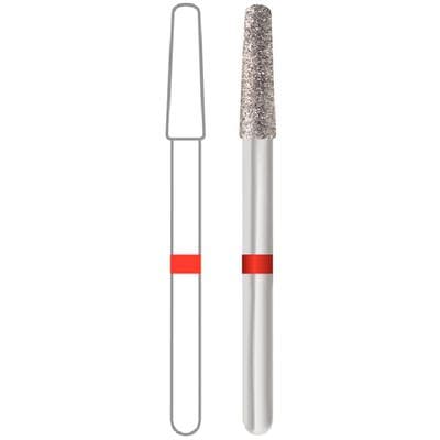 Midwest® #850KR/018 Fine Multi-Use Diamond Taper Round Modified FG Bur, 1.8 mm Diameter, 10.0 mm Length, 5/Pkg thumbnail 4