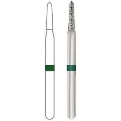 Midwest® Multi-Use Diamond Bur FG #877K-012C, Coarse Grit, Taper Modified Bevel, Friction Grip, 1.2 mm Diameter, 6.0 mm Length, 5/Pkg thumbnail 7