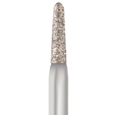 Midwest® Multi-Use Diamond Bur FG, Medium Grit, Taper Modified Bevel, #877K-014M, 1.4 mm Diameter, 6.0 mm Length, Friction Grip, 5/Pkg thumbnail 4