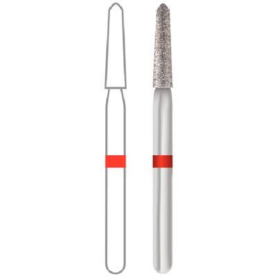 Midwest Multi-Use Diamond Bur 878K-016F, Fine Grit, Taper Modified Bevel, Friction Grip, 1.6mm Diameter, 8.0mm Length, 5/Pk thumbnail 8
