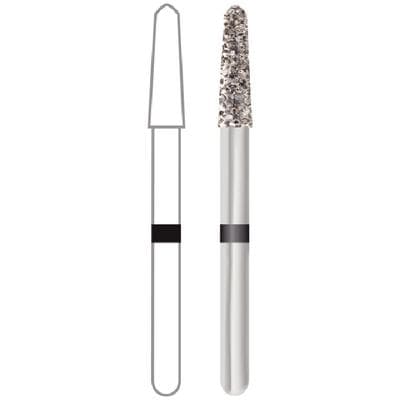 Midwest® Multi-Use Diamond Bur FG #878K-018SC, Super Coarse, Taper Modified Bevel, 1.8 mm Diameter, 8.0 mm Length, 5/Pkg thumbnail 8
