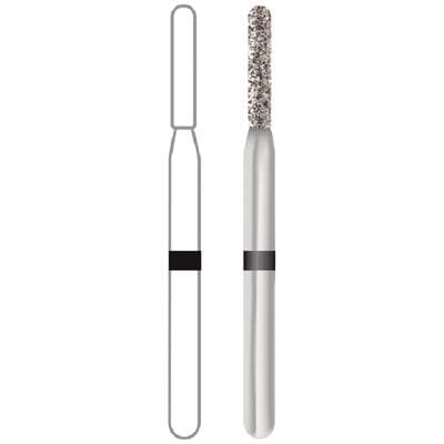 Midwest® Multi-Use Diamond Bur FG, Super Coarse, KS Cylinder Round End, #KS1, 1.2 mm Diameter, 7.2 mm Length, 5/Pkg, 471432 thumbnail 9