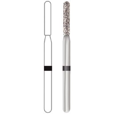 Midwest® Multi-Use Diamond Bur FG, Super Coarse, KS Cylinder Round End, #KS2, 1.4 mm Diameter, 8.2 mm Length, 5/Pkg, 471434 thumbnail 9