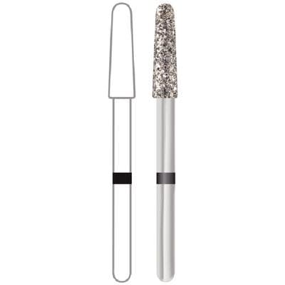Midwest® Multi-Use Diamond Bur FG, Super Coarse, KS Taper Round End, #KS6, 2.5 mm Diameter, 9.0 mm Length, 5/Pkg, 471441 thumbnail 9