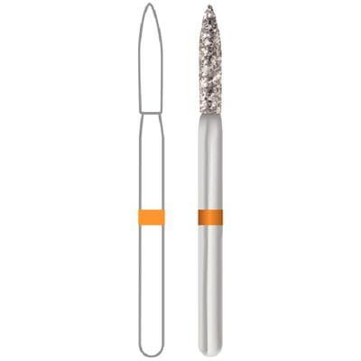 Midwest Multi-Use Diamond Bur FG #862-014UC, Ultra Coarse, Flame Shape, 1.4 mm Diameter, 8.0 mm Length, Friction Grip, 5/Pkg thumbnail 8