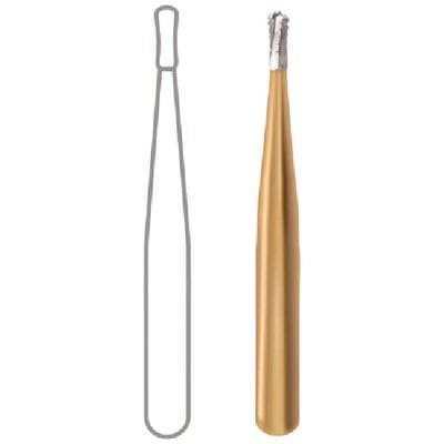 Midwest MultiPrep Carbide Bur, #330 Pear, Friction Grip Short Shank, 0.8 mm Diameter, 1.6 mm Length, 100/Bag, 396461 thumbnail 8