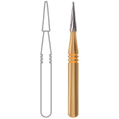 Midwest® Esthetic Finishing Carbide Bur, FG - Taper 12 Blade, #7611, 1.0 mm Diameter, 3.9 mm Length, 10/Pkg, 379102 thumbnail 7