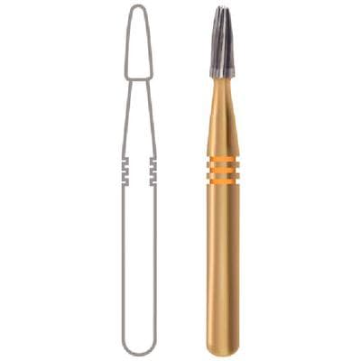 Midwest® Esthetic Finishing Carbide Bur, FG - Bullet 12 Blade, #7803, 1.2 mm Diameter, 3.0 mm Length, 10/Pkg, 379134 thumbnail 7