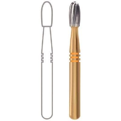 Midwest® Esthetic Finishing Carbide Bur, FG - Egg 12 Blade, #7406B, 1.8 mm Diameter, 3.4 mm Length, 10/Pkg, 379118 thumbnail 8