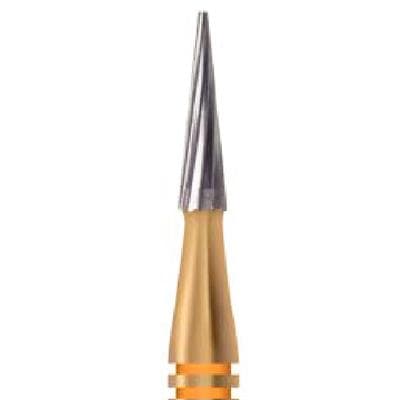 Midwest Esthetic Finishing Carbide Bur, Taper 12 Blade, #7611, Friction Grip Short Shank, 1.0 mm Diameter, 3.9 mm Length, 10/Pkg, 379128 thumbnail 6