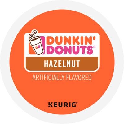 Dunkin' Donuts Hazelnut Flavored Coffee K-Cup Packs, Medium Roast, 24 Count, GMT81466 - Keurig K-Cup® Packs – Flavored Coffees, 24/Pkg - Dunkin Donuts® Hazelnut - Image 1