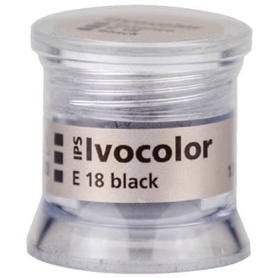 IPS Ivocolor Essence Powder Stain Refill, Shade E 18 Black, 1.8 g Jar thumbnail 3