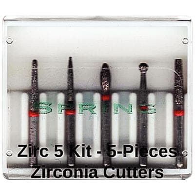 Spring Health Zirconia Cutter Kit, Fine Grit, 5-Piece (772.8, 250.8, 285.5, 125, 703.8), FG, Zirc5 thumbnail 8