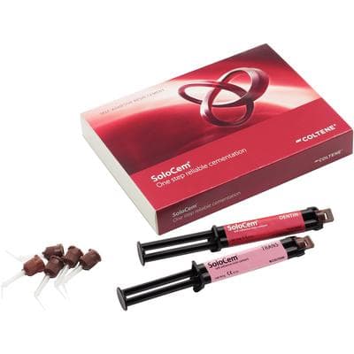 SoloCem Self-Adhesive Resin Cement Intro Kit, Dentin & Translucent, 2 x 5ml Syringes, 20 Mixing Tips, 60013986 thumbnail 6
