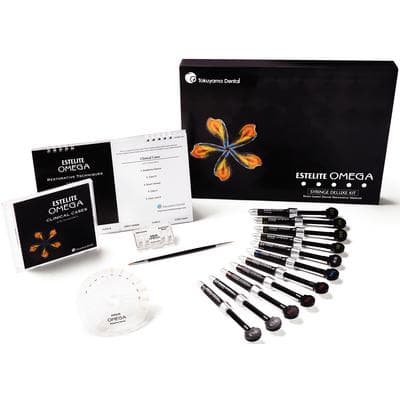 Estelite Omega Syringe Deluxe Kit, 11 Syringes (4g each), Shades EA1, EA2, EA3, EB1, DA1, DA2, DA3, MW, Trans, BL1, BL2, #10701 thumbnail 13