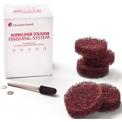 Tokuyama Sofreliner Tough S Finishing System Kit, 1 Coarse Point, 5 Finishing Wheels, 2 Washers thumbnail 3