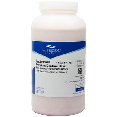 Patterson® Premium Denture Base Powder, Light Fibered Plus, 1 lb - Patterson® Premium Denture Base Powder - Powder, Light Fibered Plus, 1lb - Image 1