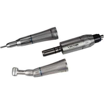 Vector Turbo-Torque Low Speed Deluxe Motor Set, 20,000 RPM, E-Type Connection, 1:1 Straight Nose Cone & Push Button Latch Contra Angle, TT-20K thumbnail 3