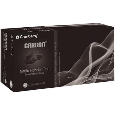 Cranberry Carbon Nitrile Exam Gloves, Powder-Free, Non-Sterile, Extra Small, Black, 200/Box, CR3235 thumbnail 18